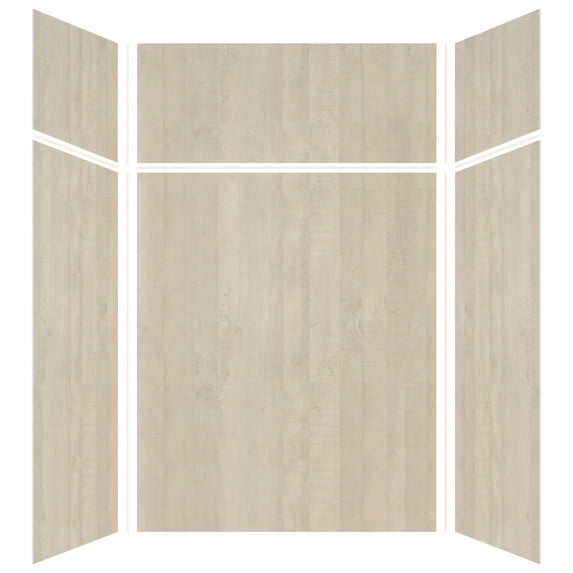 Transolid Ewkx604896 Expressions 60" W X 48" D X 96" H Six Panel Shower Wall Kit -
