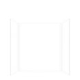 thumbnail image 1 of Transolid Expressions 36" X 60" X 72" 3-Piece Tub/Shower Wall Kit, White, 1 of 7