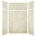 thumbnail image 1 of Transolid Expressions 48" X 60" X 96" 6-Piece Tub/Shower Wall Kit with Extension Kit, Sea Fog, 1 of 6