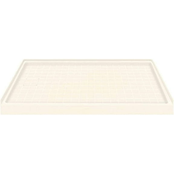 Transolid F6030L-02 60" x 30" Solid Surface Left-Hand Shower Base in Cameo