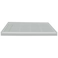 thumbnail image 1 of Transolid FL4832L-39 Linear 48-in W x 32-in L Rectangular Alcove Concealed End Drain Shower Base with Left Hand Drain, Grey, 1 of 7