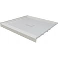 thumbnail image 1 of Transolid FLU3636C-39 Low Threshold 36-in L x 36-in W Shower Base with Center Drain in Grey, 1 of 3
