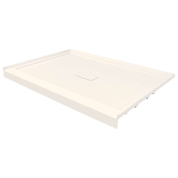 Transolid FLU4834C-32 Low Threshold 34-in L x 48-in W Shower Base with Center Drain in Cameo
