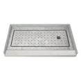 thumbnail image 1 of Transolid FPT6032C-SW 60-in x 32-in Pre-Tiled Shower Base with Center Drain in White Square, 1 of 5