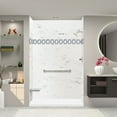 thumbnail image 1 of Transolid FSL6036R-01 60-in x 36-in Cast Solid Surface Low Profile Shower Base with Linear Concealed Right Hand Drain, White, 1 of 5