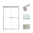 thumbnail image 1 of Transolid FBPT487008C-J-BN 70" High X 47" Wide Bypass Frameless Shower Door - Brushed, 1 of 5