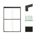 thumbnail image 1 of Transolid Fbpt487008c-R 70" High X 47" Wide Bypass Frameless Shower Door - Black, 1 of 7