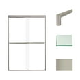 thumbnail image 1 of Transolid Fbpt487008c-T 70" High X 47" Wide Bypass Frameless Shower Door - Brushed, 1 of 7