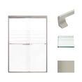 thumbnail image 1 of Transolid FBPT487008F-J-BN 70" High X 47" Wide Bypass Frameless Shower Door - Brushed, 1 of 5