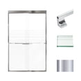 thumbnail image 1 of Transolid Fbpt487608f-J 76" High X 47" Wide Bypass Frameless Shower Door - Chrome, 1 of 5