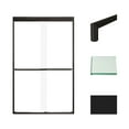thumbnail image 1 of Transolid Fbpt487608c-T 76" High X 47" Wide Bypass Frameless Shower Door - Black, 1 of 7