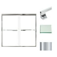 thumbnail image 1 of Transolid Fbpt605808c-J 58" High X 59" Wide Bypass Frameless Shower Door - Chrome, 1 of 7