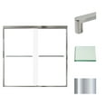 thumbnail image 1 of Transolid Fbpt605808c-R 58" High X 59" Wide Bypass Frameless Shower Door - Chrome, 1 of 7