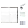 thumbnail image 1 of Transolid FBPT605808F-J-PC 58" High X 59" Wide Bypass Frameless Shower Door - Chrome, 1 of 5