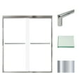 thumbnail image 1 of Transolid FBPT607008C-T-PC 70" High X 59" Wide Bypass Frameless Shower Door - Chrome, 1 of 7