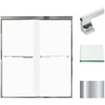 thumbnail image 1 of Transolid Fbpt607008f-J Frederick 70" High X 59" Wide Bypass Frameless Shower Door -, 1 of 7
