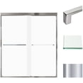 thumbnail image 1 of Transolid FBPT607008F-S-PC 70" High X 59" Wide Bypass Frameless Shower Door - Chrome, 1 of 7