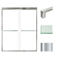 thumbnail image 1 of Transolid Fbpt607608c-S 76" High X 59" Wide Bypass Frameless Shower Door - Chrome, 1 of 7