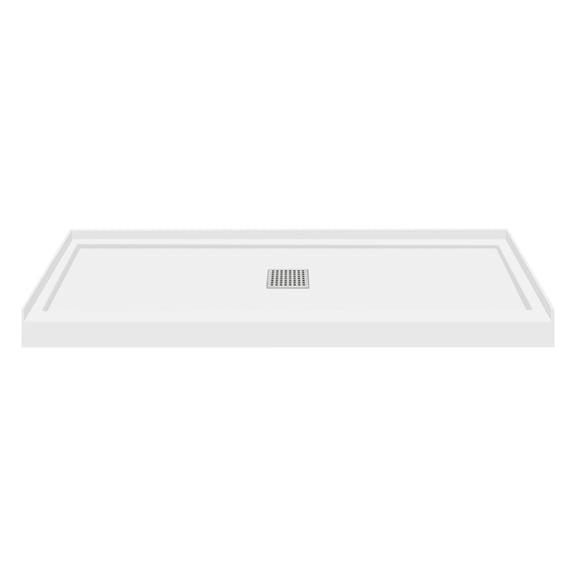 Transolid FL6032C-31 Fl-Series 60" X 32" Rectangular Shower Base - White