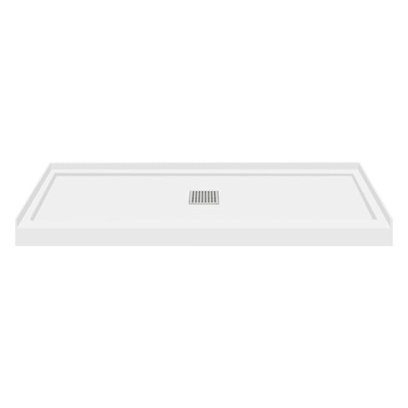 Transolid FL6034C-31 Fl-Series 60" X 34" Rectangular Shower Base - White