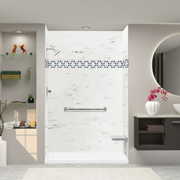 Transolid Fsl6032l 60" X 32" Rectangular Shower Base - White