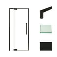 thumbnail image 1 of Transolid Ipd367610c-T Irene 76" High X 36" Wide Pivot Semi Frameless Shower Door - Black, 1 of 4