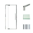 thumbnail image 1 of Transolid Ipd367610c-T Irene 76" High X 36" Wide Pivot Semi Frameless Shower Door - Chrome, 1 of 4