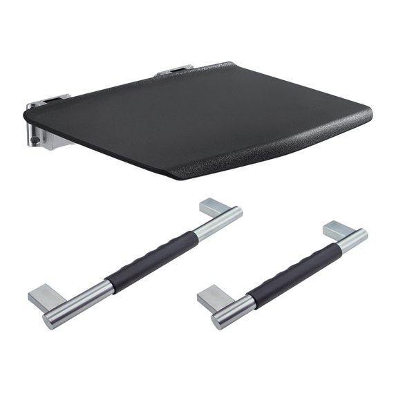 Transolid K-ADA-MDX-3-B Maddox 3-Piece Bathroom Safety Accessory Kit, Black/Brushed Stainless