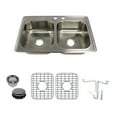 thumbnail image 1 of Transolid K-Ctde33228-Mr2 Classic 33" Drop In Double Basin Stainless Steel Kitchen Sink -, 1 of 1