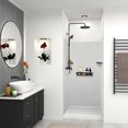 thumbnail image 1 of Transolid K-J20-SSC-MB Shower Shelf Kit 20-in Jocelyn Grab Bar Shelf and 2 Corner shelves, Matte Black, 1 of 5