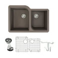 thumbnail image 1 of Transolid K-Rudo3120 Radius 31-3/4" Undermount Double Basin Granite Kitchen Sink - Brown, 1 of 7