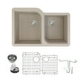 thumbnail image 1 of Transolid K-Rudo3120 Radius 31-3/4" Undermount Double Basin Granite Kitchen Sink - Cafe, 1 of 7