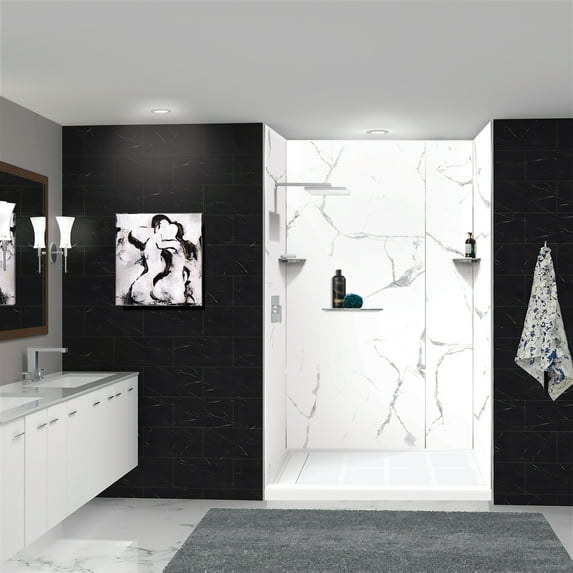 Transolid K-SS17-SSC-PC Shower Shelf Kit - 17-in Shower Shelf and 2 Corner shelves, Polished Chrome