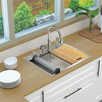 Transolid Kwsst272210-4 27" Drop In Single Basin Stainless Steel Kitchen Sink - Stainless