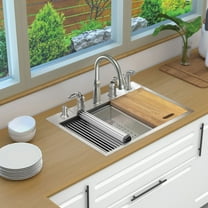 Transolid Kwsst302210-5 30" Drop In Single Basin Stainless Steel Kitchen Sink - Stainless