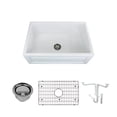 thumbnail image 1 of Transolid Logan 30" Farmhouse Kitchen Sink Kit with Grid and Strainer, 1 of 17