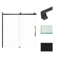 thumbnail image 1 of Transolid MBDT606008C-J-MB Madeline 60"x60" Frameless Sliding Barn Shower Door with Fixed Panel Featuring EXCLUSIVE TruMotion Technology in Matte Black with Clear Glass and Justin Handles, 1 of 5