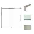 thumbnail image 1 of Transolid Mbdt606008c-T 60" High X 60" Wide Bypass Frameless Shower Door - Brushed, 1 of 5