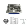thumbnail image 1 of Transolid Meridian 25'' L x 22'' W Drop-In Kitchen Sink with Sink Grid and Drain Assembly, 1 of 1