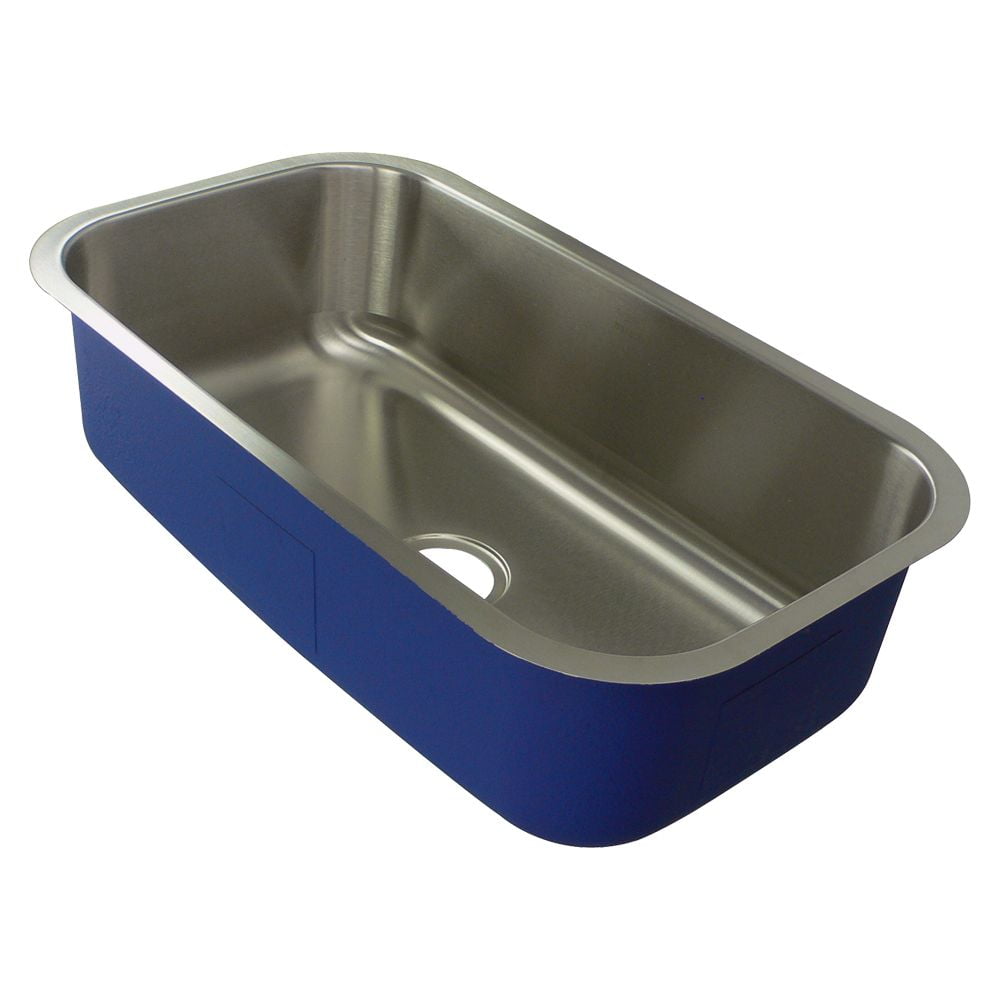 Meridian 31.5'' Single Bowl Brushed Stainless Steel Undermount Kitchen Sink