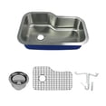thumbnail image 1 of Transolid K-Muso33229 Meridian 33" Undermount Single Basin Stainless Steel Kitchen Sink -, 1 of 6