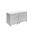 thumbnail image 1 of Transolid OBC6424 Outdoor Kitchen 64-in x 24-in x 37-in Double Base Cabinet, Stainless Steel, 1 of 5