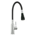 thumbnail image 1 of Transolid PF7509A-BNMB Kitchen/Laundry Faucet with Dual Spray and Flex Neck in Brushed Nickle/Matte Black, 1 of 10