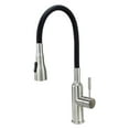 thumbnail image 1 of Transolid PF7509A Kitchen/Laundry Faucet with Dual Spray and Flex Neck in Black, 1 of 10