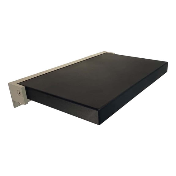 Transolid Preston Flip-Up Shower Seat, 20 in. W x 15.75 in. D, Black and Brushed Stainless, PPS1420UP-09BS