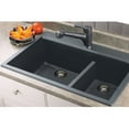thumbnail image 1 of Transolid Radius 33'' L x 22'' W Granite Double offset Drop-in Kitchen Sink, 1 of 5