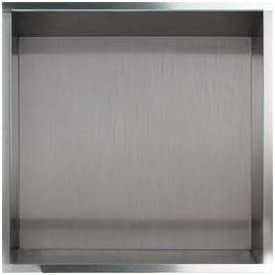 Transolid STH1414 14-in. Recessed Stainless Steel Shower Storage Pod