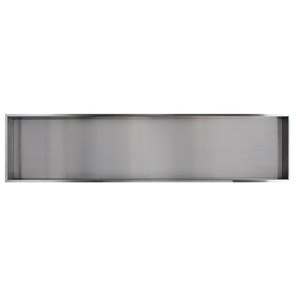 Transolid STH5814 58.5-in. Recessed Stainless Steel Shower Storage Pod, Stainless Steel