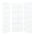 thumbnail image 1 of Transolid SWK363696-21 SaraMar 36-in X 36-in X 96-in Glue to Wall 3-Piece Shower Wall Kit, White, 1 of 7