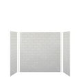 thumbnail image 1 of Transolid SWK603660-50 SaraMar 60-in x 36-in x 60-in Glue to Wall 3-Piece Shower Wall Kit, Lunar, 1 of 7